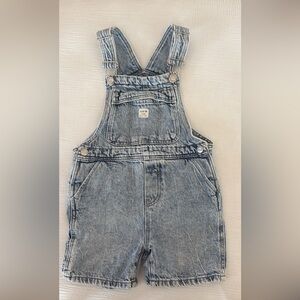 Toddler Zara Denim Washed Short Overalls SOLD